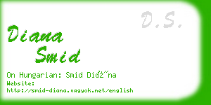 diana smid business card